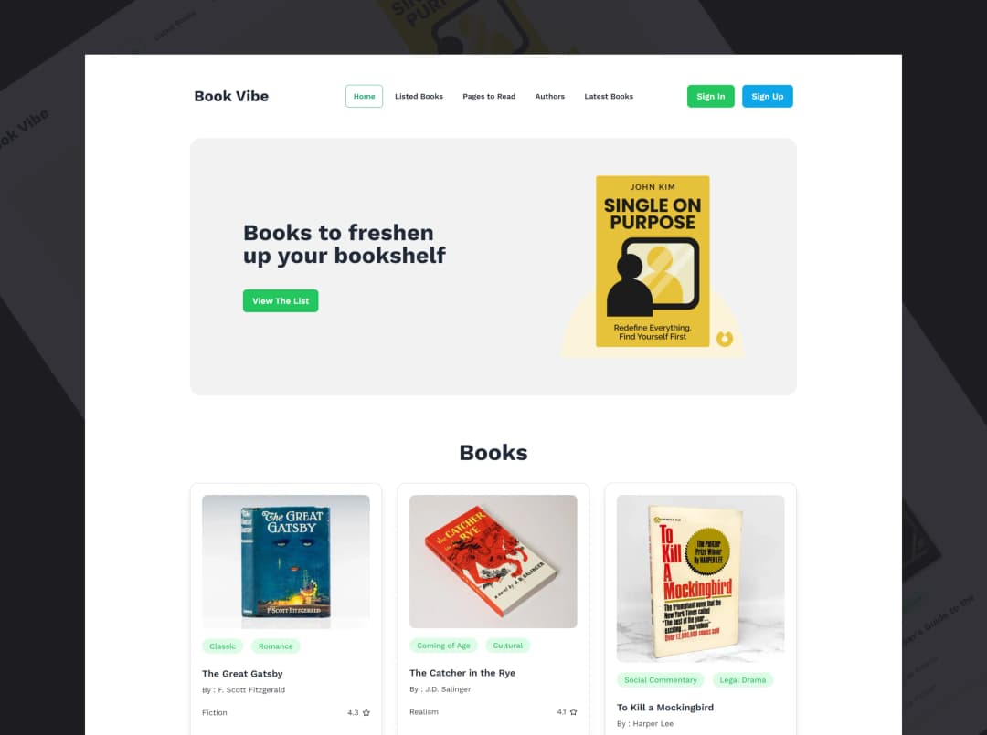 Book Vibe – Online Book Catalog